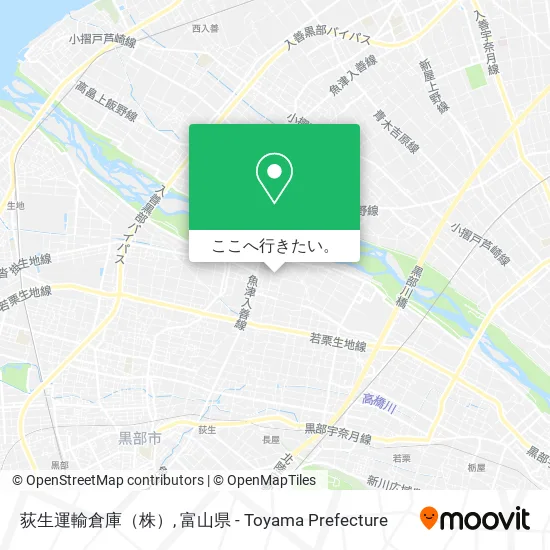 荻生運輸倉庫（株）地図