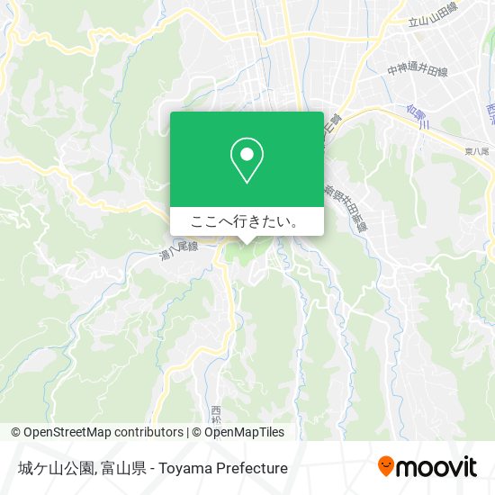 城ケ山公園地図