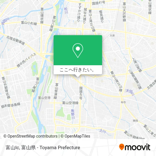 富山Ic地図