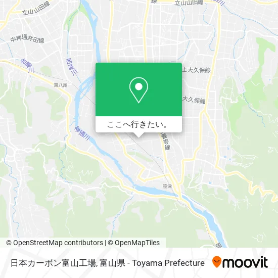 日本カーボン富山工場地図