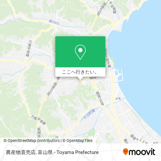農産物直売店地図
