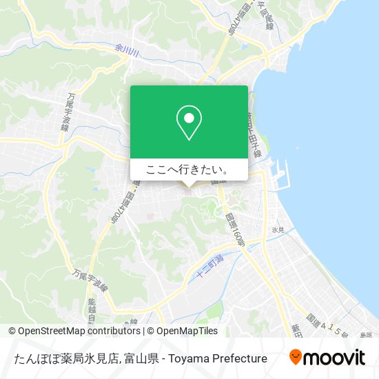 たんぽぽ薬局氷見店地図