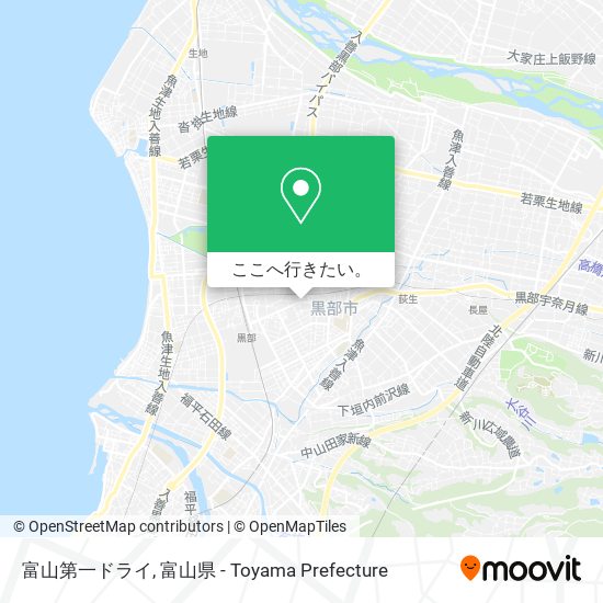 富山第一ドライ地図