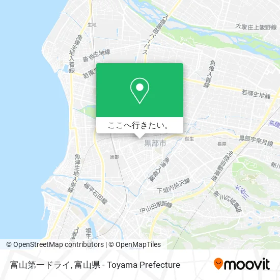 富山第一ドライ地図