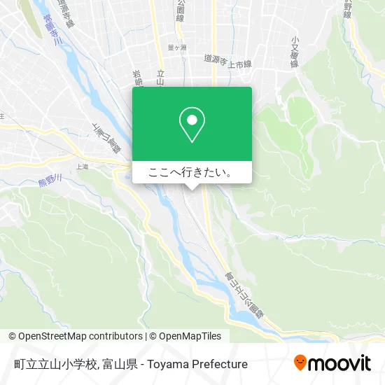 町立立山小学校地図
