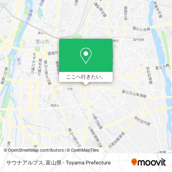 サウナアルプス地図