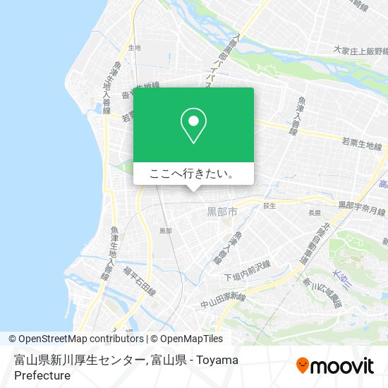 富山県新川厚生センター地図