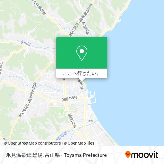 氷見温泉郷;総湯地図