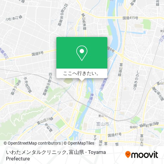 いわたメンタルクリニック地図