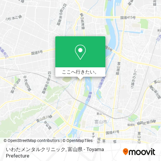 いわたメンタルクリニック地図