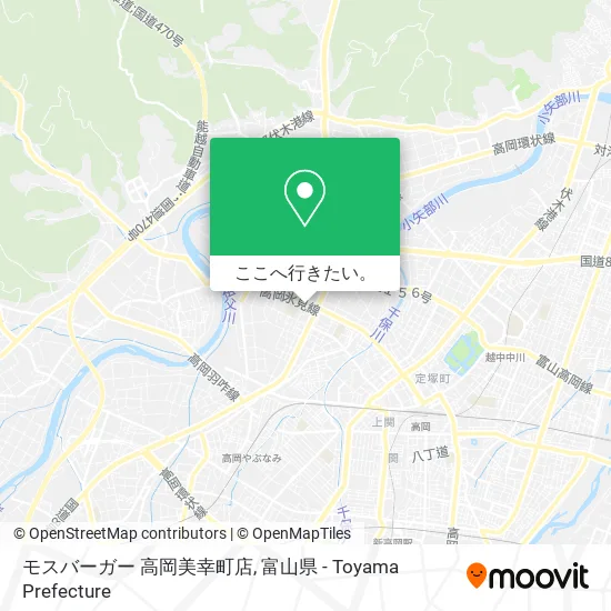 モスバーガー 高岡美幸町店地図