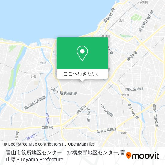富山市役所地区センター　水橋東部地区センター地図