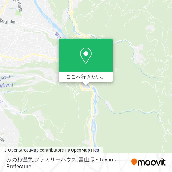 みのわ温泉;ファミリーハウス地図