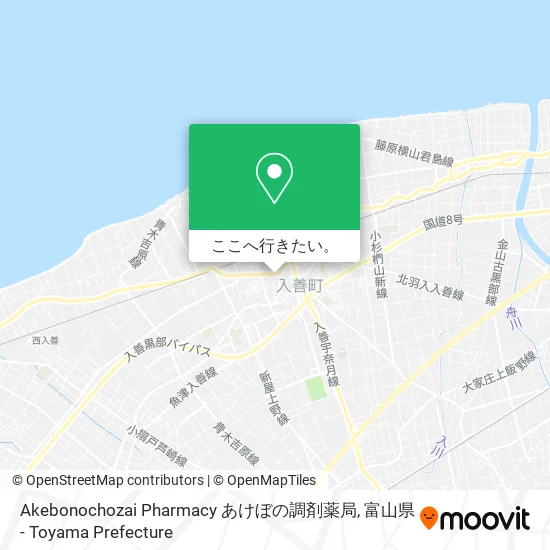 Akebonochozai Pharmacy あけぼの調剤薬局地図