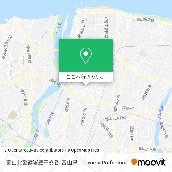 富山北警察署豊田交番地図