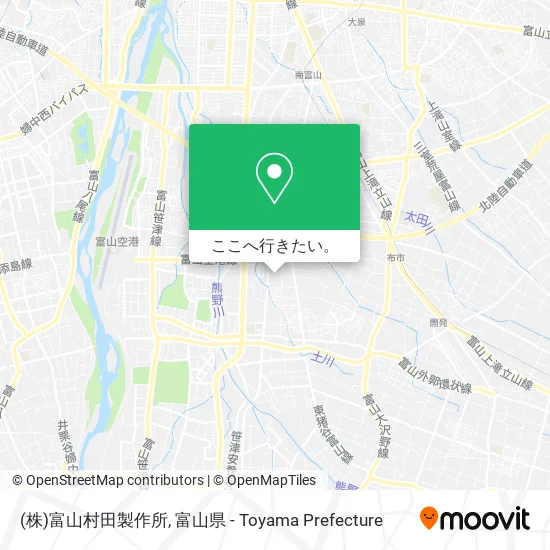 (株)富山村田製作所地図
