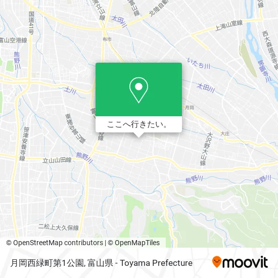 月岡西緑町第1公園地図