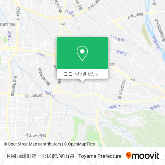 月岡西緑町第一公民館地図