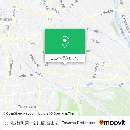 月岡西緑町第一公民館地図