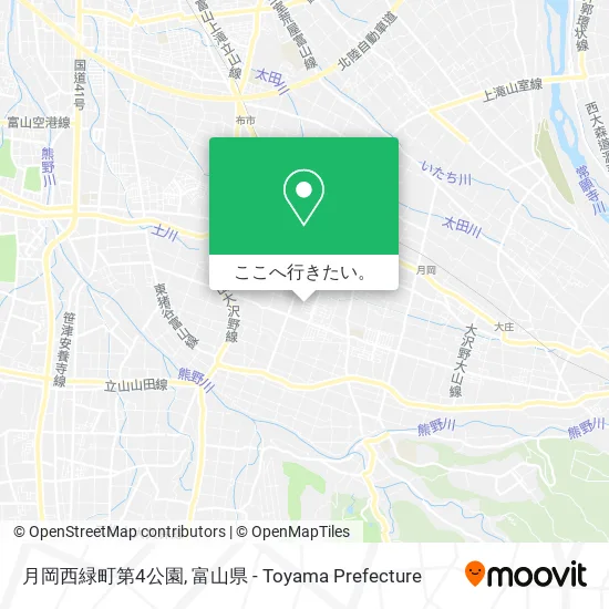 月岡西緑町第4公園地図
