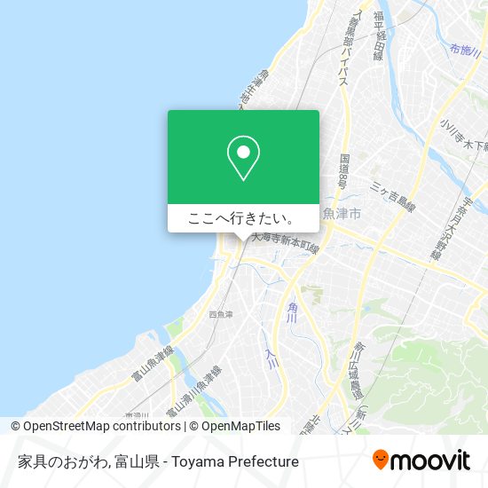 家具のおがわ地図