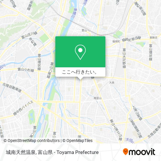 城南天然温泉地図