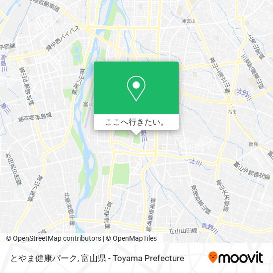 とやま健康パーク地図