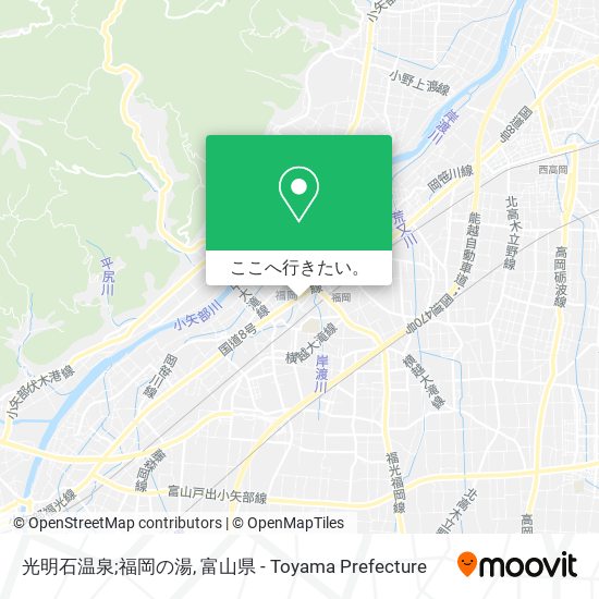 光明石温泉;福岡の湯地図