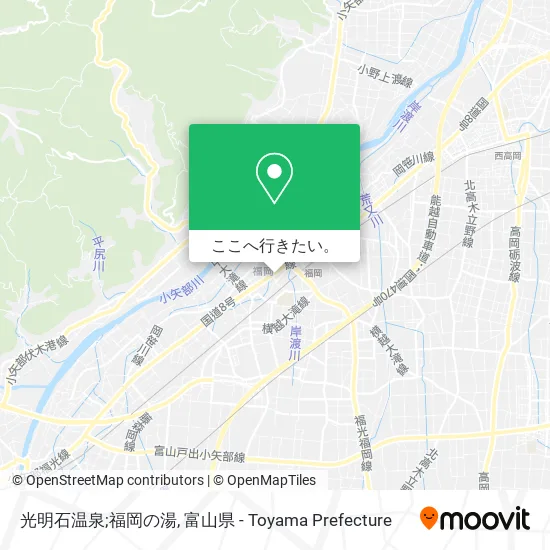 光明石温泉;福岡の湯地図
