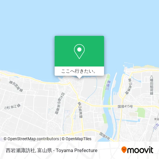 西岩瀬諏訪社地図