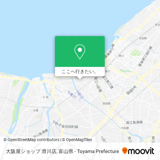 大阪屋ショップ 滑川店地図