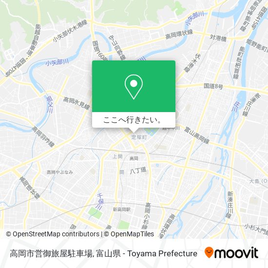 高岡市営御旅屋駐車場地図