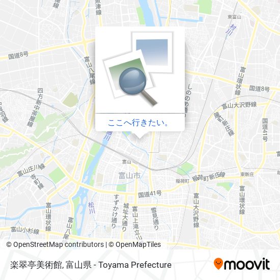 楽翠亭美術館地図