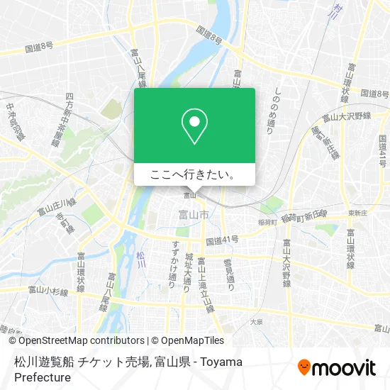 松川遊覧船 チケット売場地図