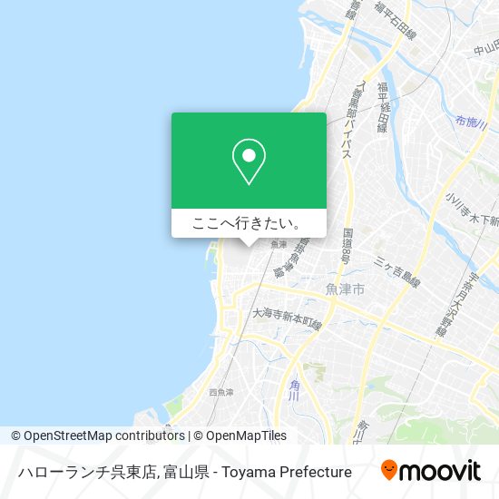 ハローランチ呉東店地図