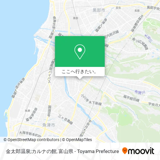 金太郎温泉;カルナの館地図