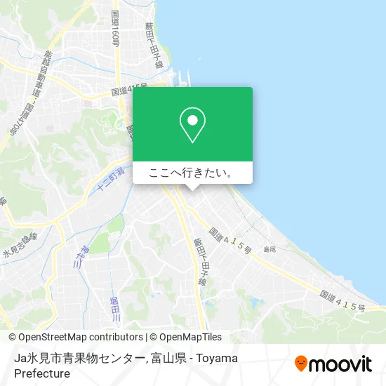 Ja氷見市青果物センター地図