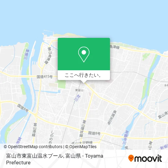 富山市東富山温水プール地図