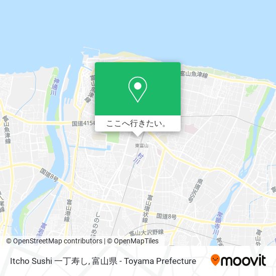 Itcho Sushi 一丁寿し地図