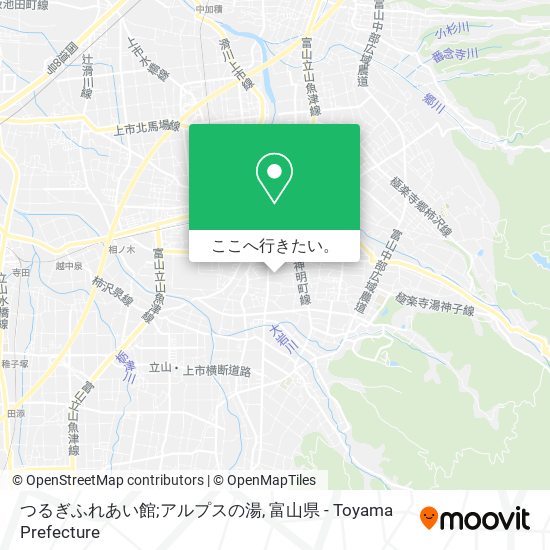 つるぎふれあい館;アルプスの湯地図