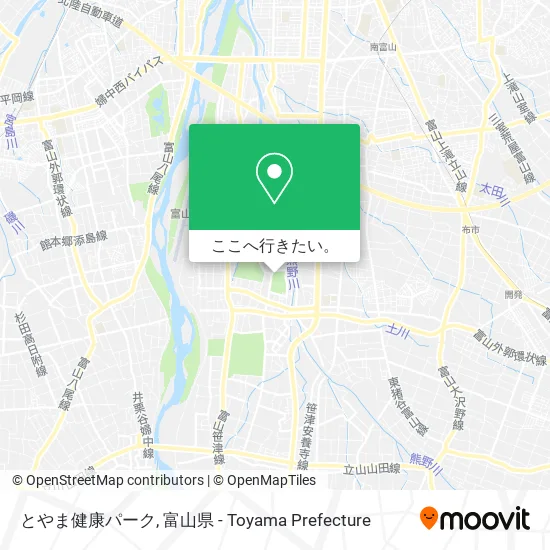 とやま健康パーク地図