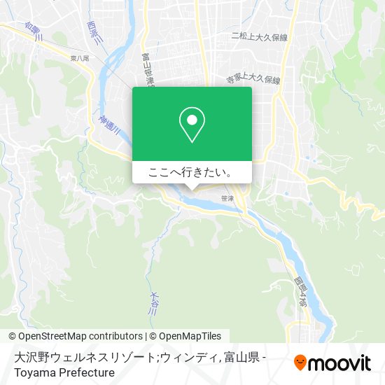 大沢野ウェルネスリゾート;ウィンディ地図