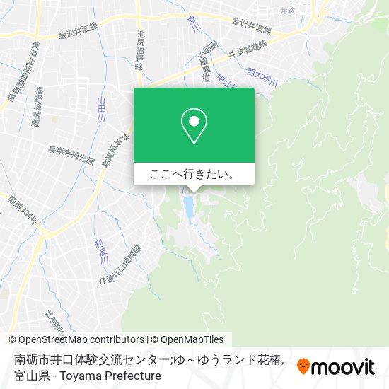 南砺市井口体験交流センター;ゆ～ゆうランド花椿地図
