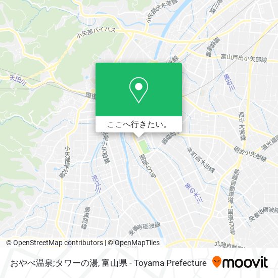 おやべ温泉;タワーの湯地図