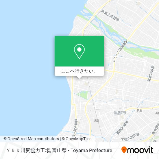 Ｙｋｋ川尻協力工場地図