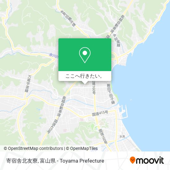 寄宿舎北友寮地図