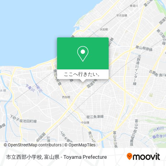 市立西部小学校地図