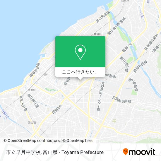 市立早月中学校地図