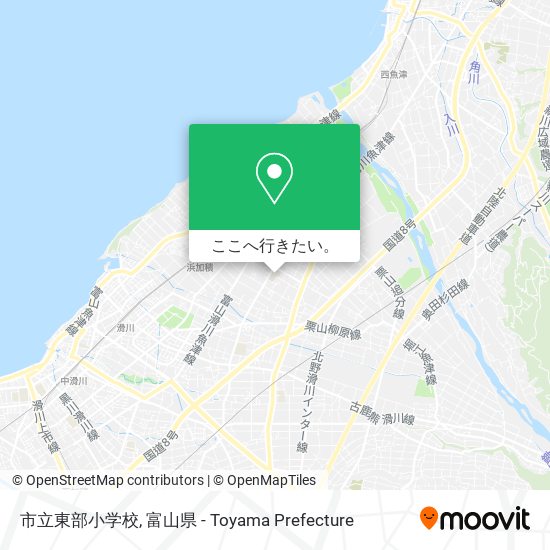 市立東部小学校地図