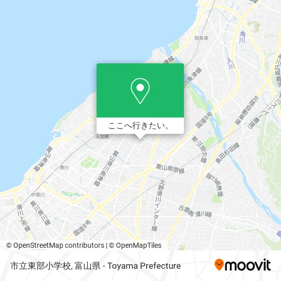 市立東部小学校地図
